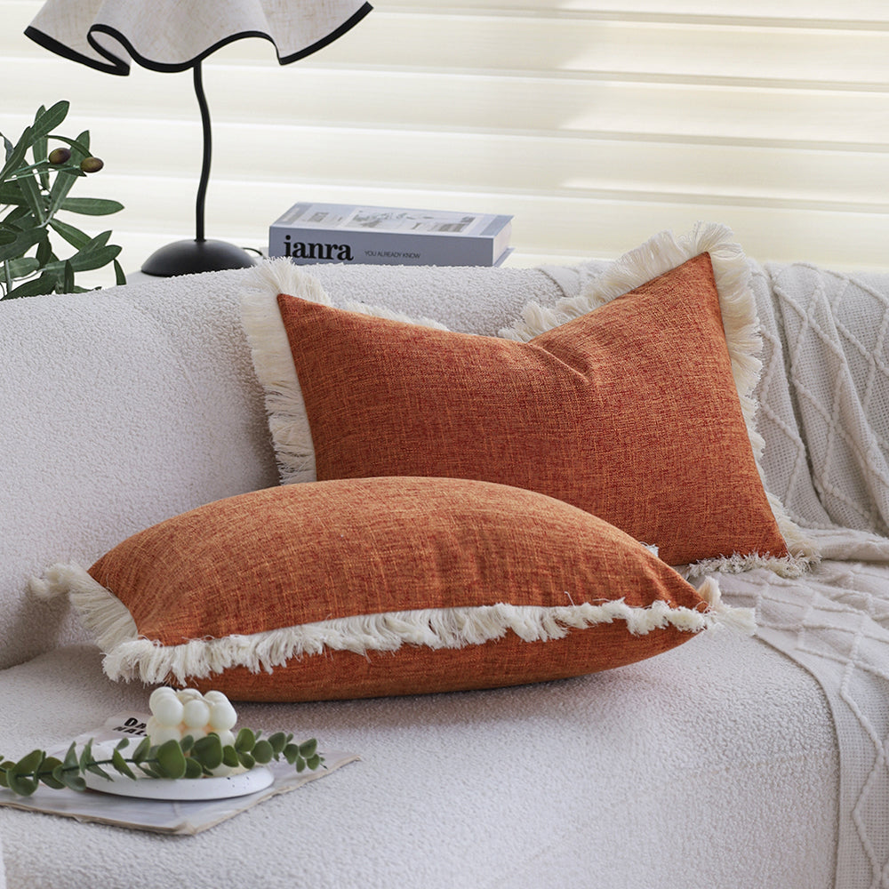 Boho lumbar pillow cover by fancy & stacy home decor