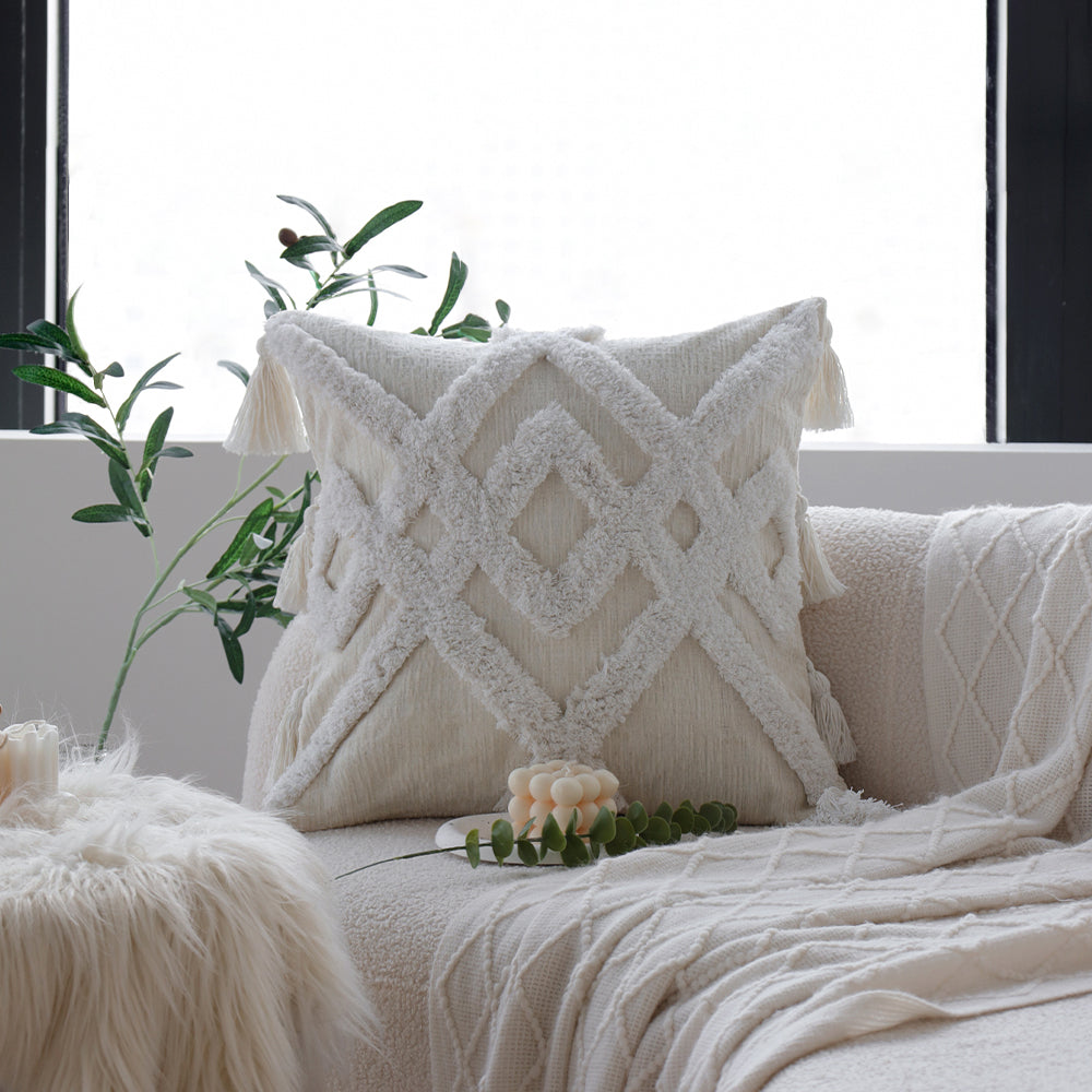 Boho throw pillow cover by fancy & stacy home decor