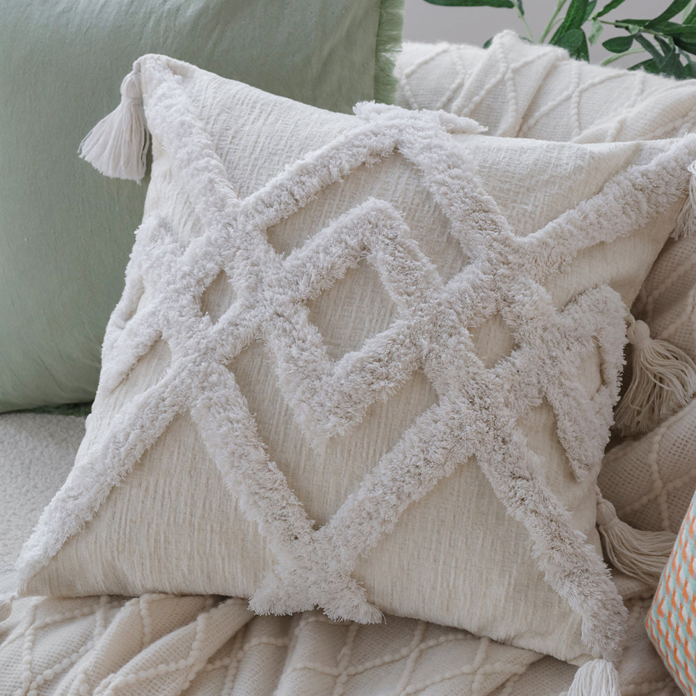 18x18 decorative throw pillow by fancy & stacy