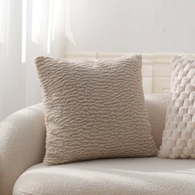 Pack of 1 Soft Textured Chenille Throw Pillow with insert – Cozy Decorative Accent Pillow size 18"x18"