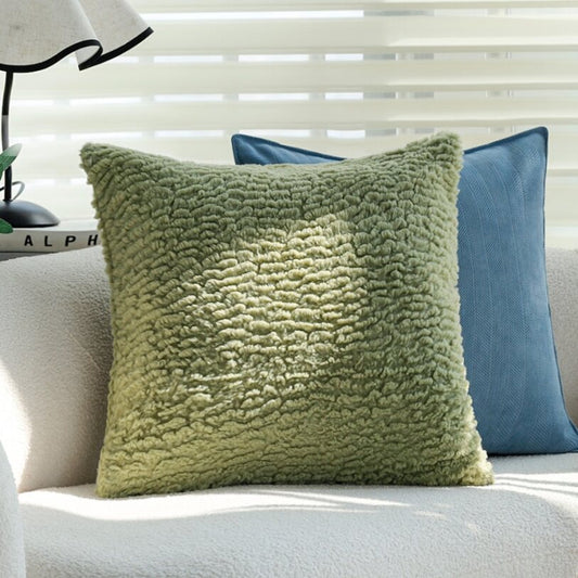Pack of 1 Soft Textured Chenille Throw Pillow with insert – Cozy Decorative Accent Pillow size 18"x18"