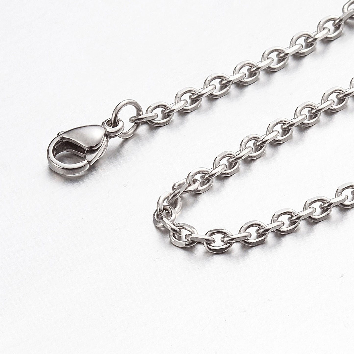 3mm 10"-100" Silver Stainless Steel Cross Necklace Chain Sb01 USA Seller