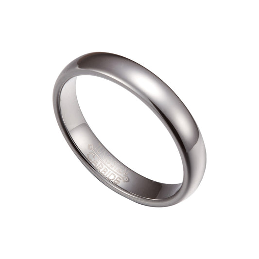 Silver Tungsten Carbide 4mm Comfort Fit Plain Rings Wedding Band Size 4-12 TG026