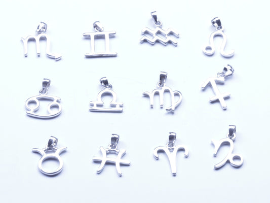 Genuine 925 Sterling Silver The Constellation Symbol Pendant Sy12 USA Seller