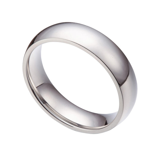 6mm Stainless Steel Comfort Fit Ring Size 5-13 Half Size SR06 USA Seller