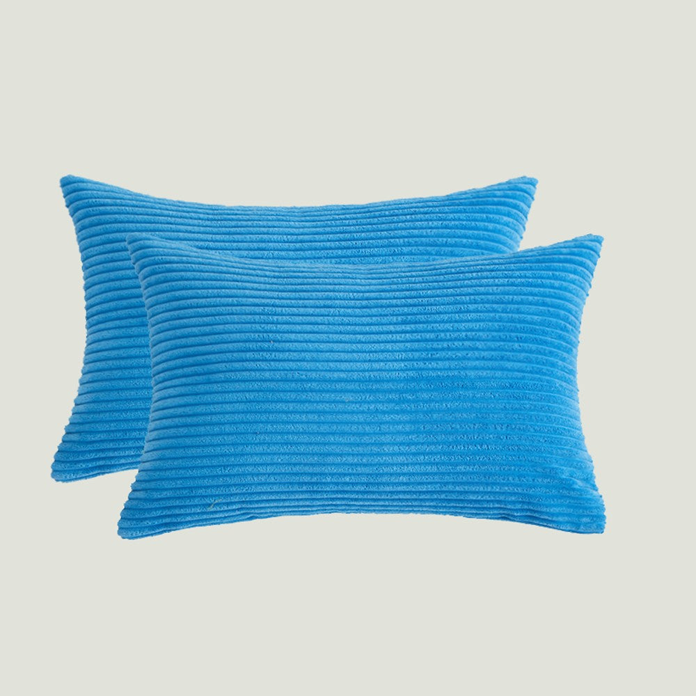 Set of 2  Stripe Throw Pillows (With Inserts) 7 colors 3 sizes options size 18"x18", 20"x20" and 12"x20"