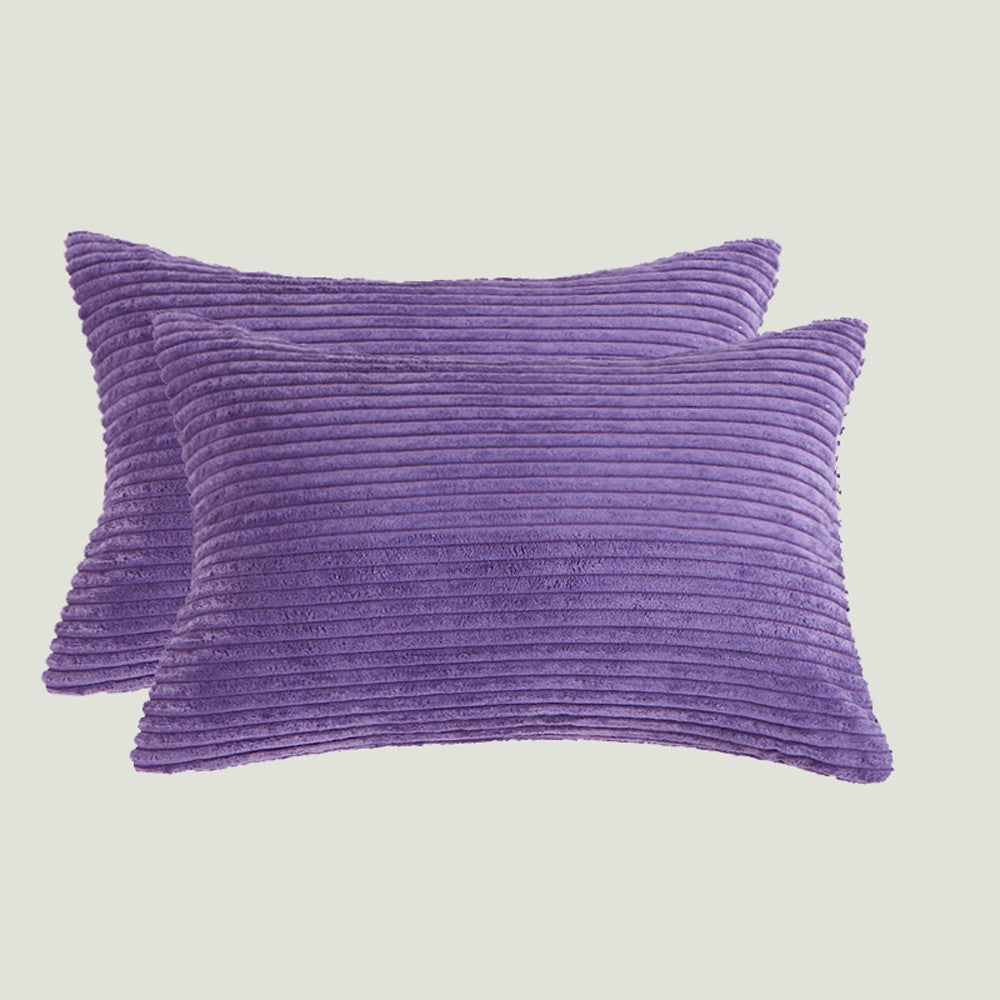 Set of 2  Stripe Throw Pillows (With Inserts) 7 colors 3 sizes options size 18"x18", 20"x20" and 12"x20"