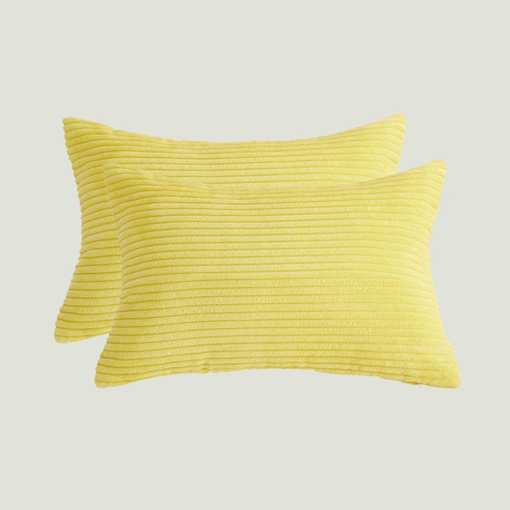 Set of 2  Stripe Throw Pillows (With Inserts) 7 colors 3 sizes options size 18"x18", 20"x20" and 12"x20"