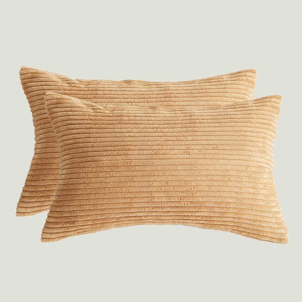 Set of 2  Stripe Throw Pillows (With Inserts) 7 colors 3 sizes options size 18"x18", 20"x20" and 12"x20"