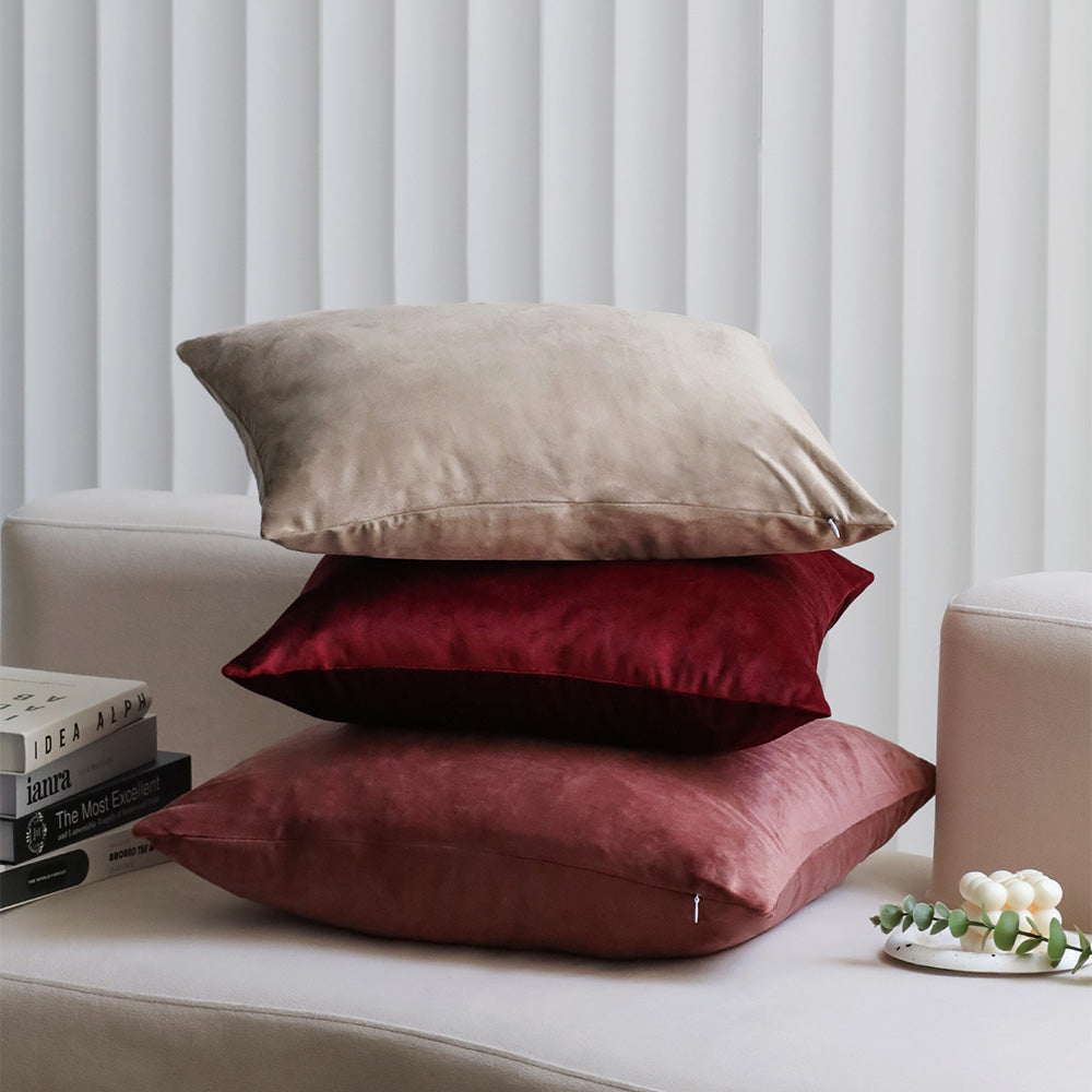 2-piece silver velvet decorative pillow bundle by fancy & stacy