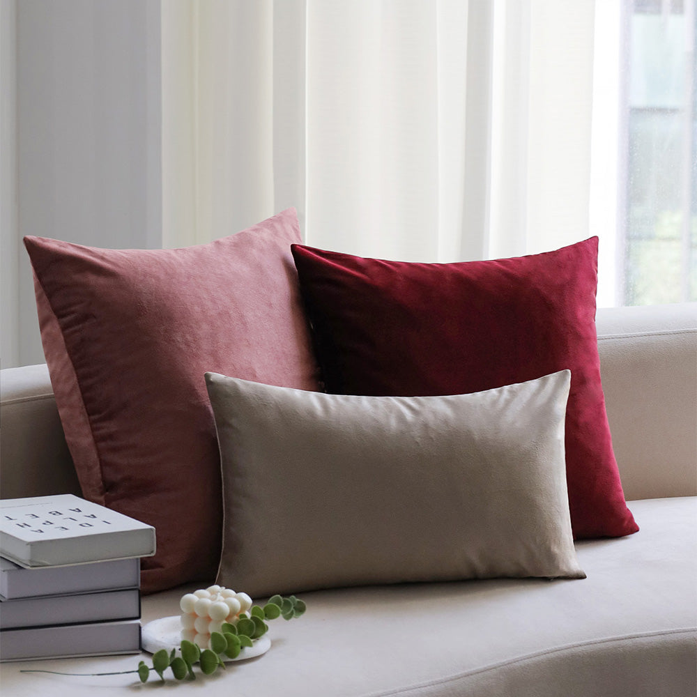 2-piece silver velvet decorative pillow bundle by fancy & stacy