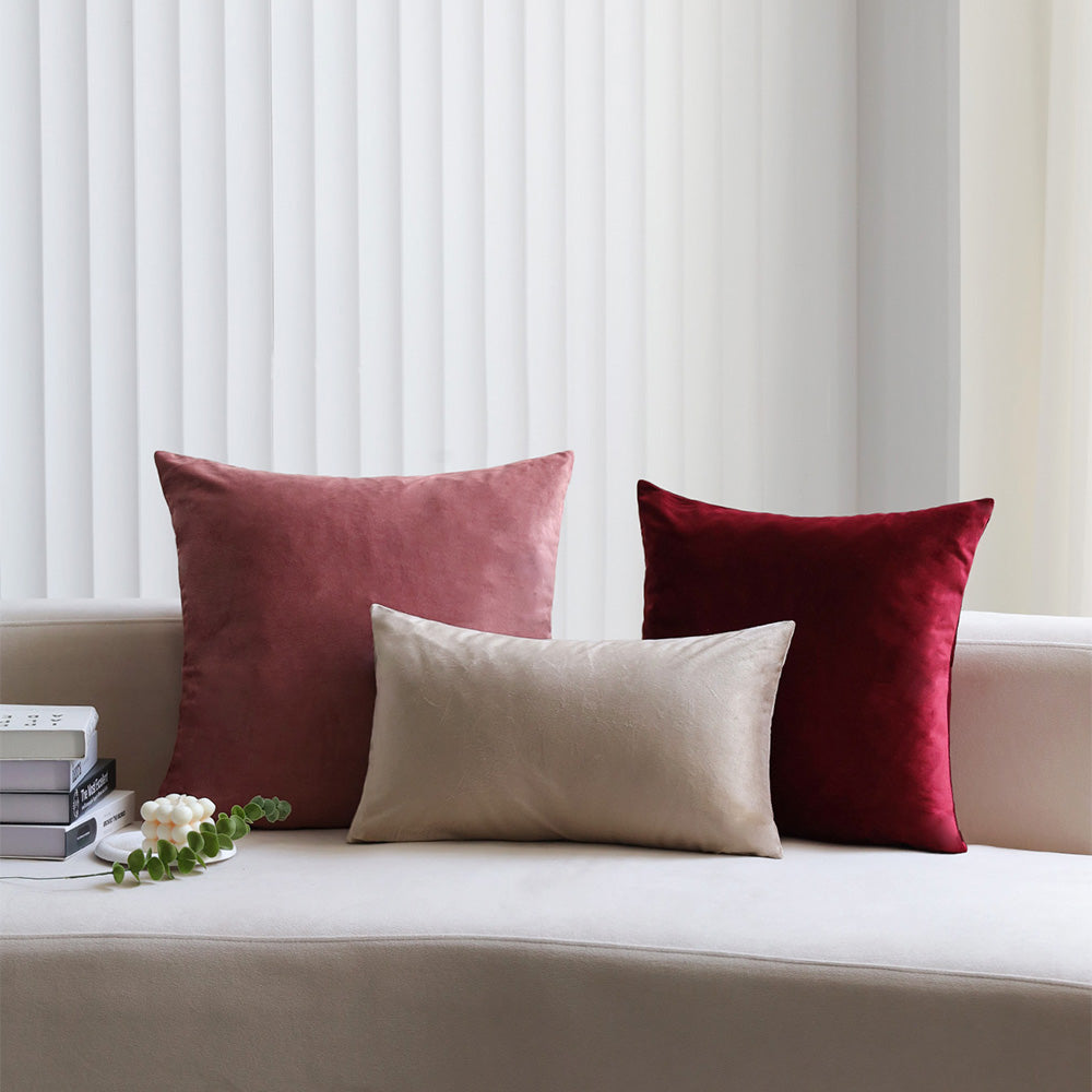 2-piece silver velvet decorative pillow bundle by fancy & stacy