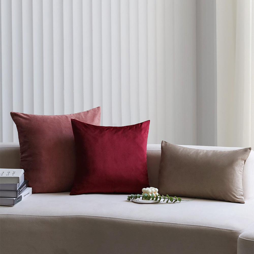 2-piece silver velvet decorative pillow bundle by fancy & stacy