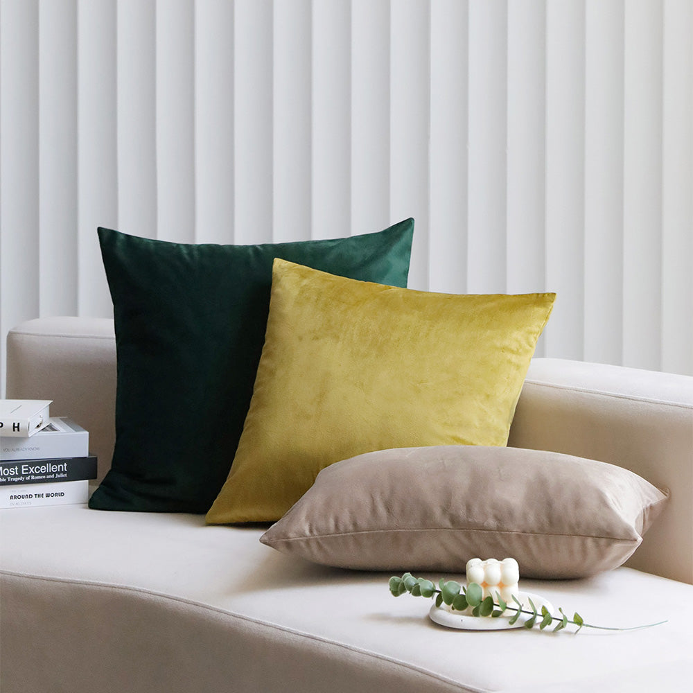 2-piece velvet decorative pillow bundle by fancy & stacy