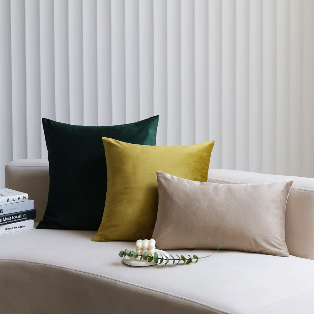 2-piece velvet decorative pillow bundle by fancy & stacy