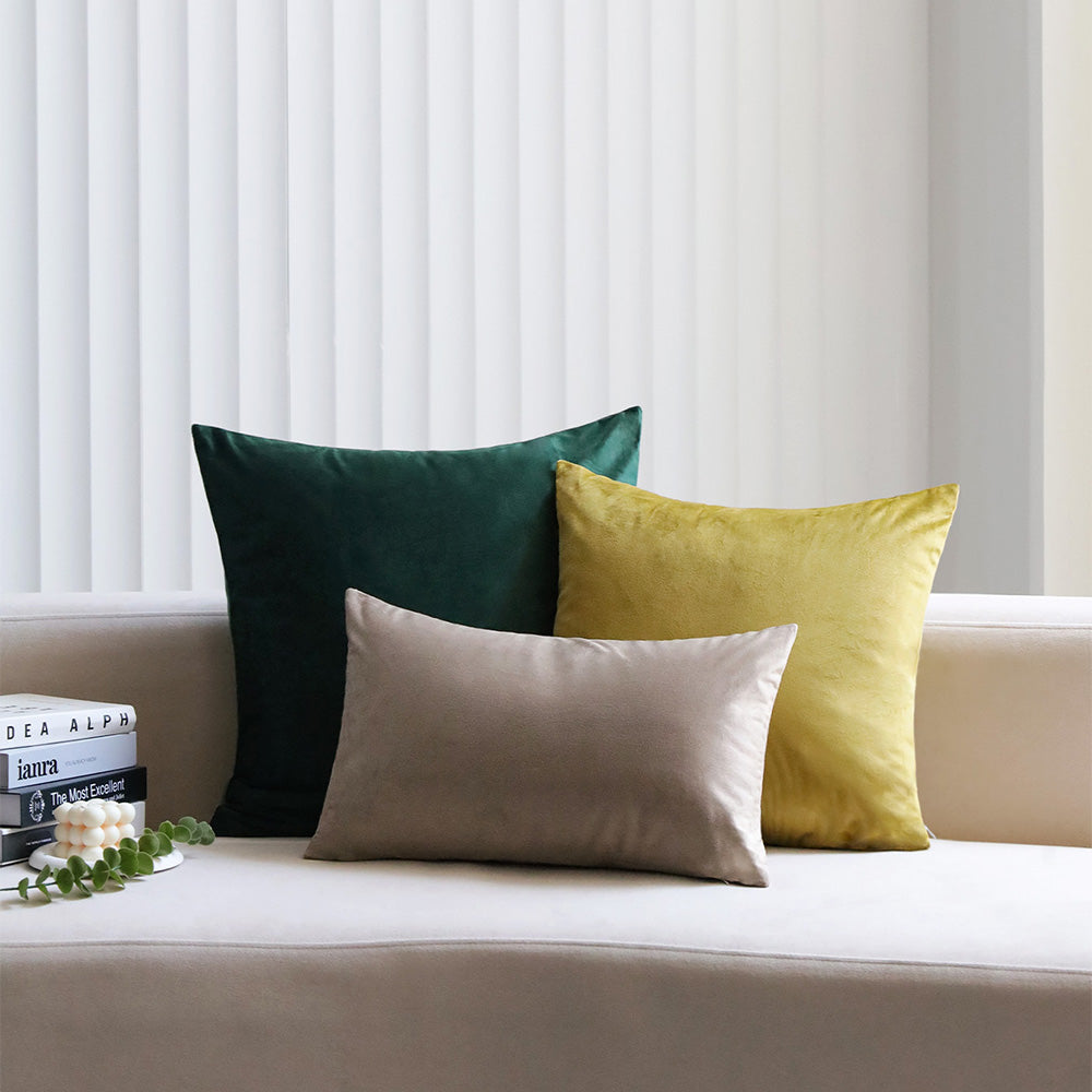 2-piece velvet decorative pillow bundle by fancy & stacy