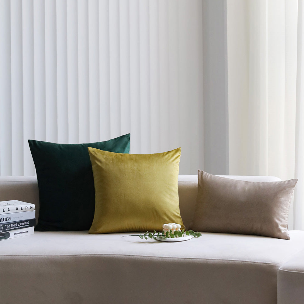 2-piece velvet decorative pillow bundle by fancy & stacy