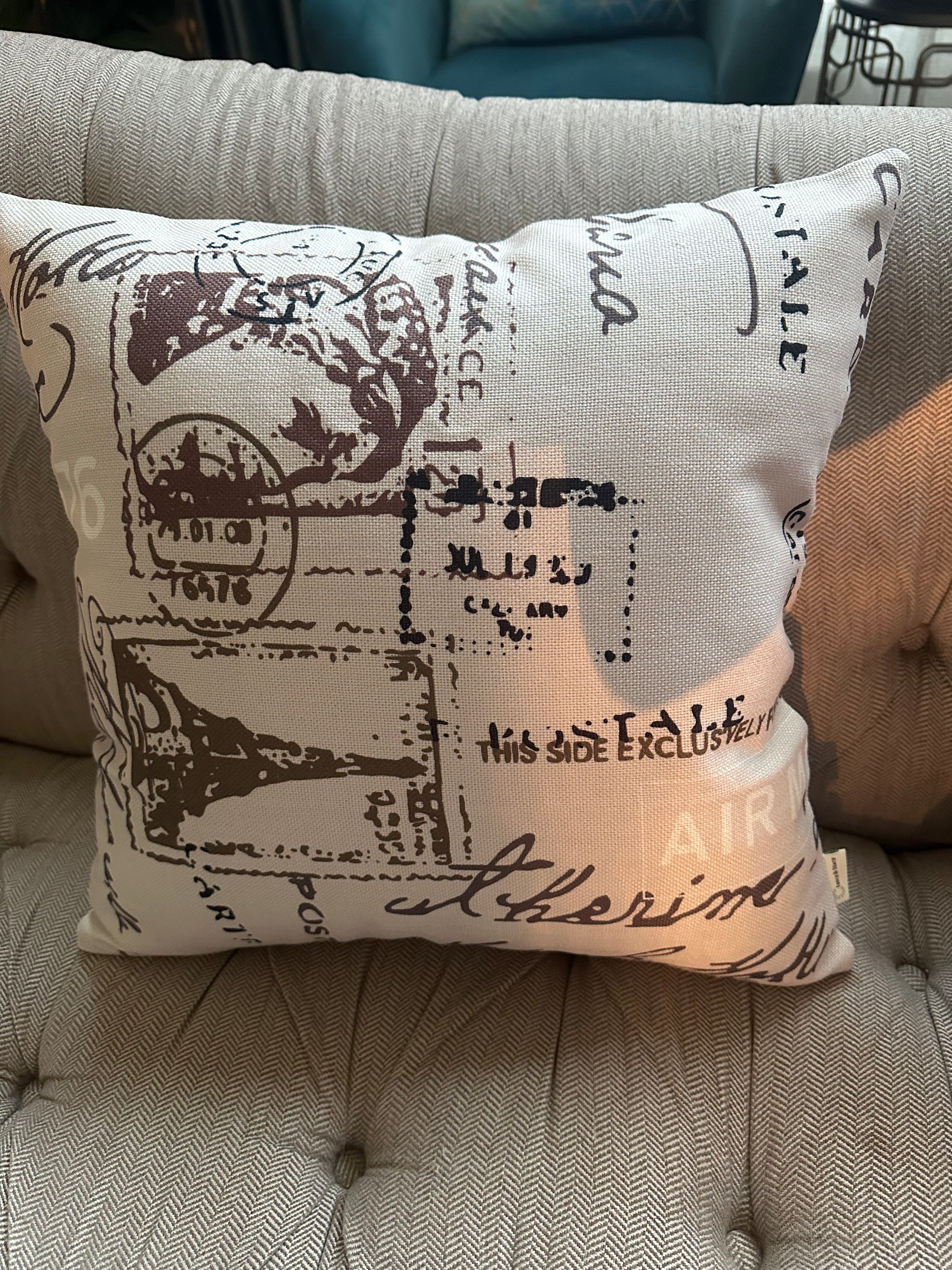 Vintage throw pillow cover by fancy & stacy home decor