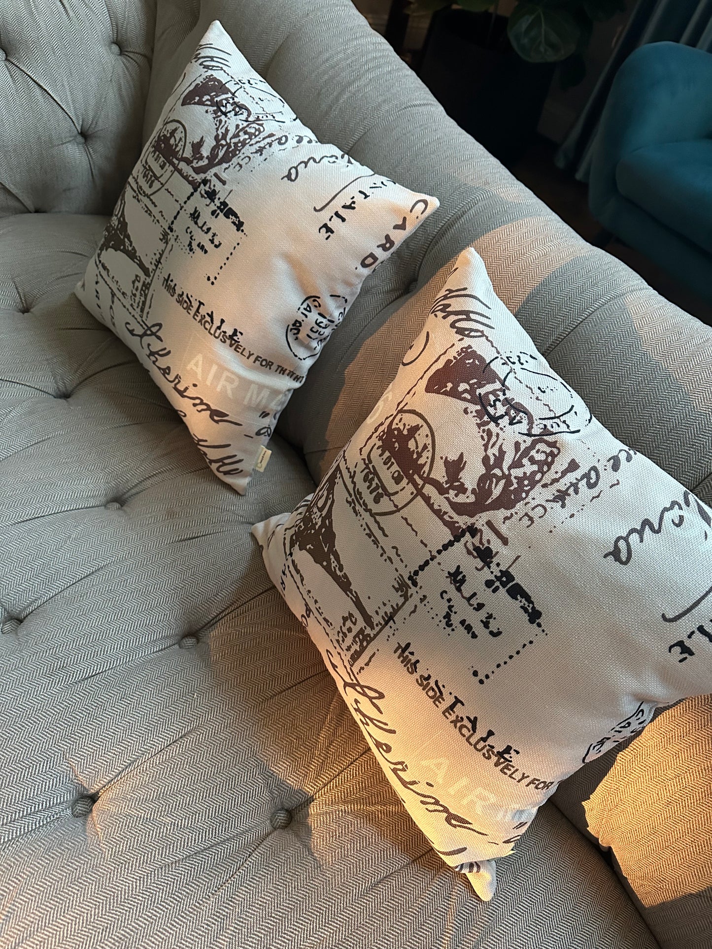 Vintage throw pillow cover by fancy & stacy home decor