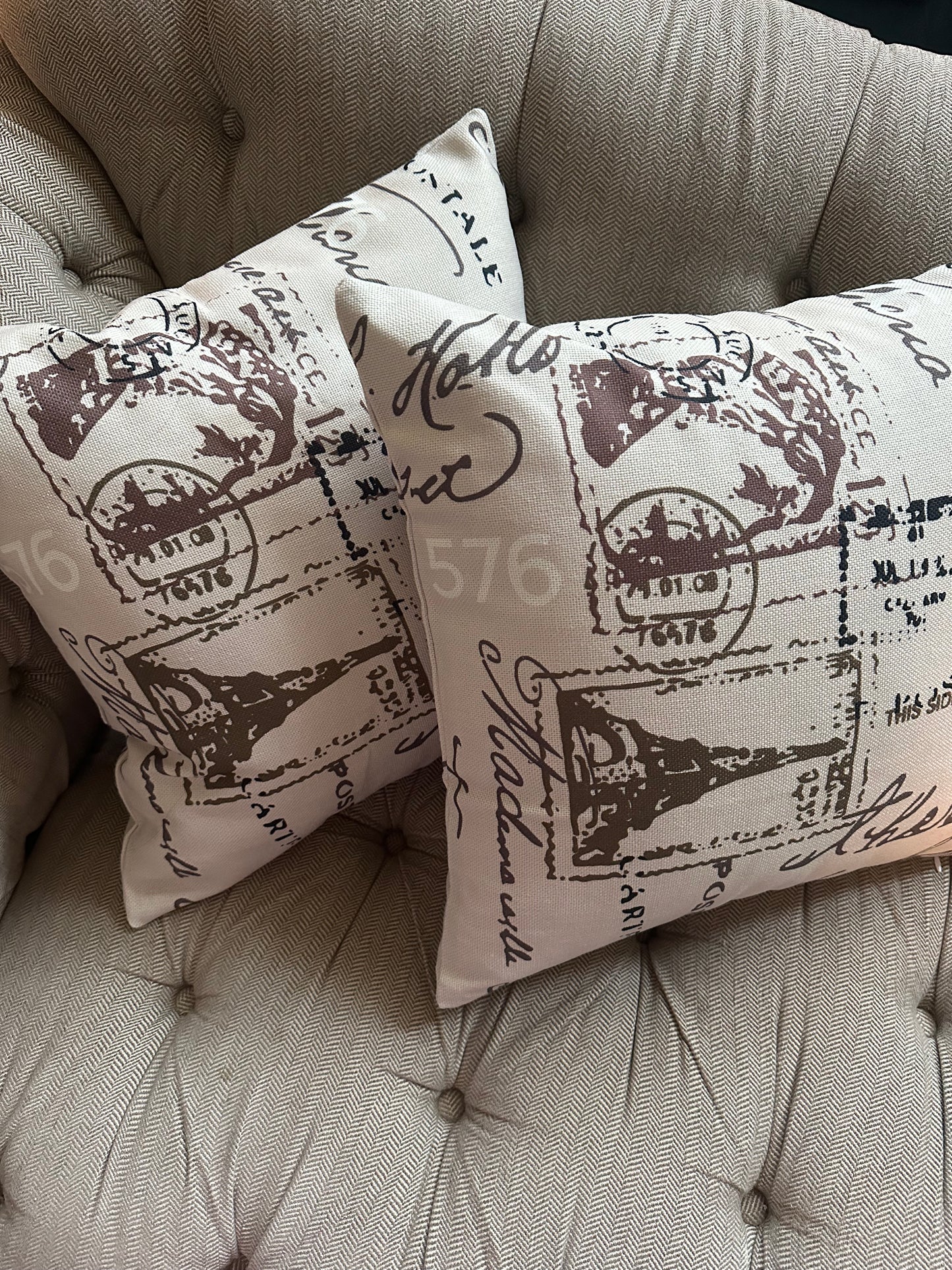 Vintage throw pillow cover by fancy & stacy home decor