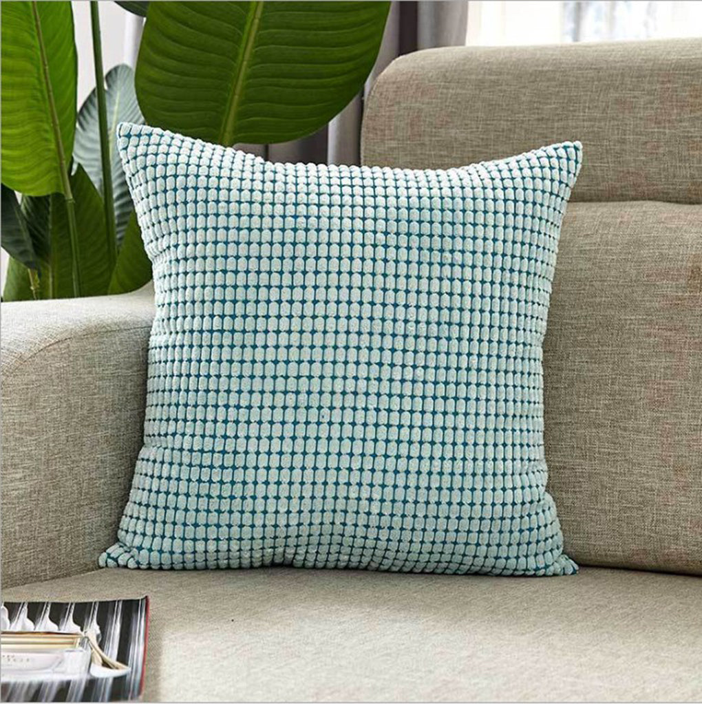 2-piece blue decorative pillow bundle by fancy & stacy