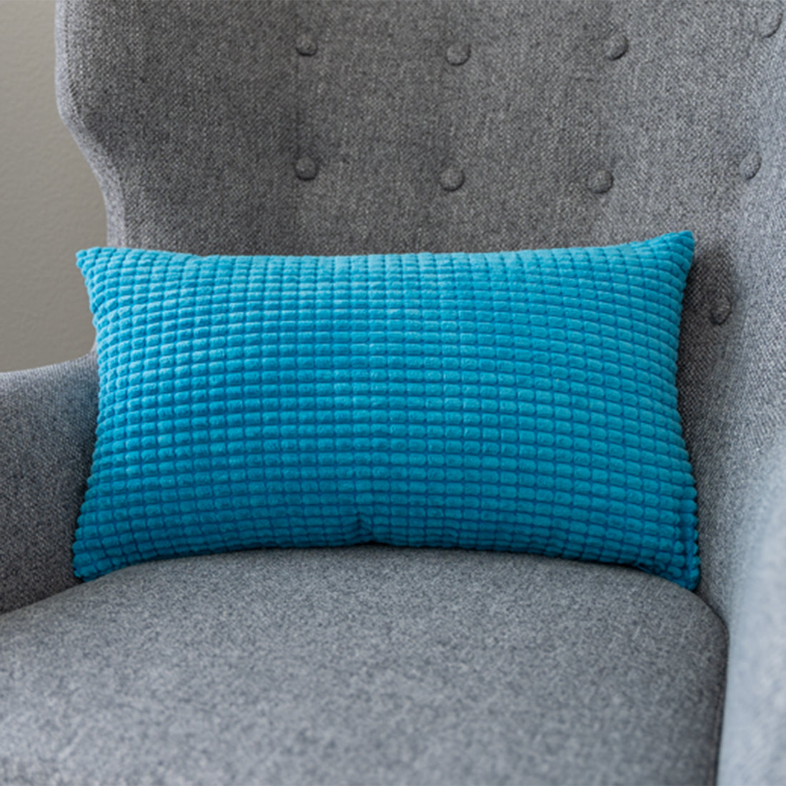 12x20 blue decorative throw pillow by fancy & stacy