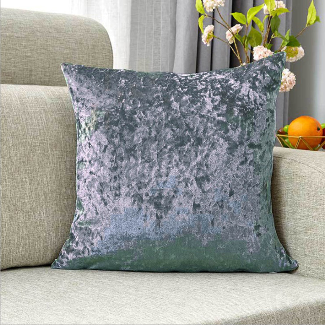 Velvet throw pillow cover by fancy & stacy home decor
