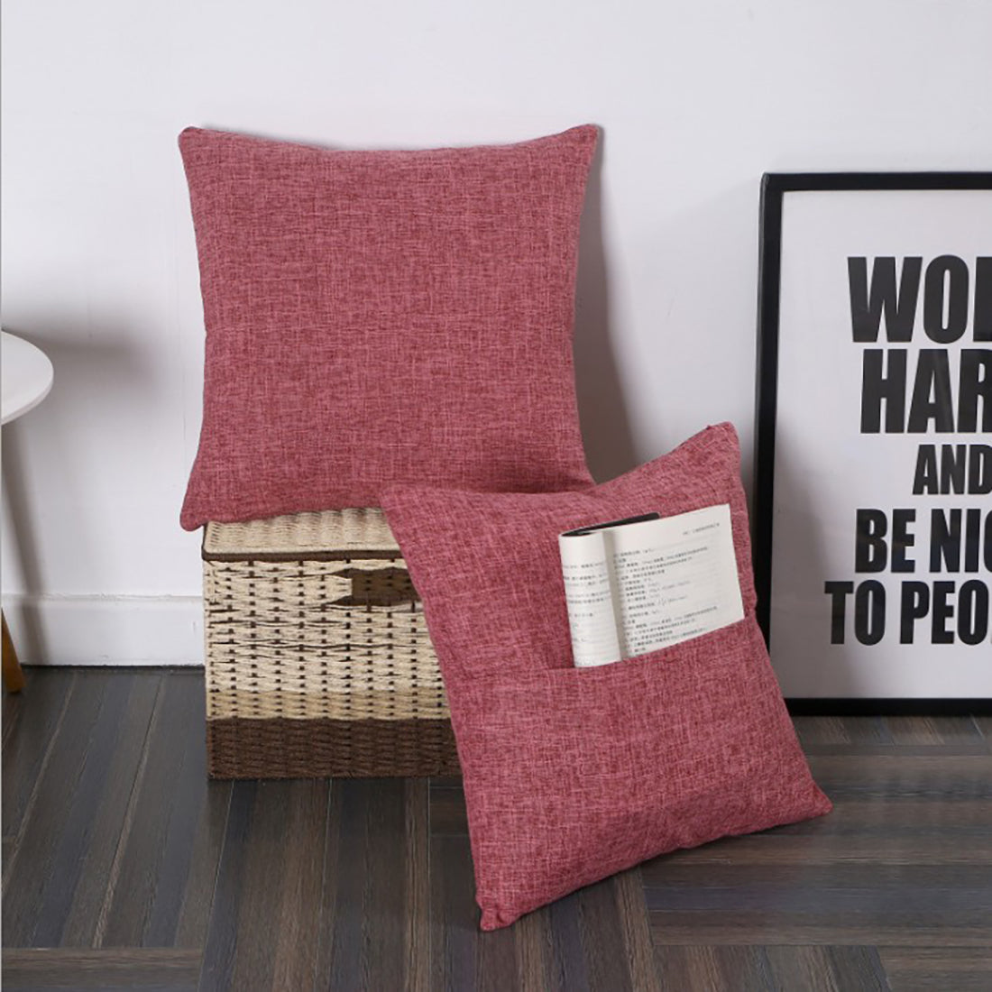 2x86 throw pillow with 450g insert by fancy & stacy