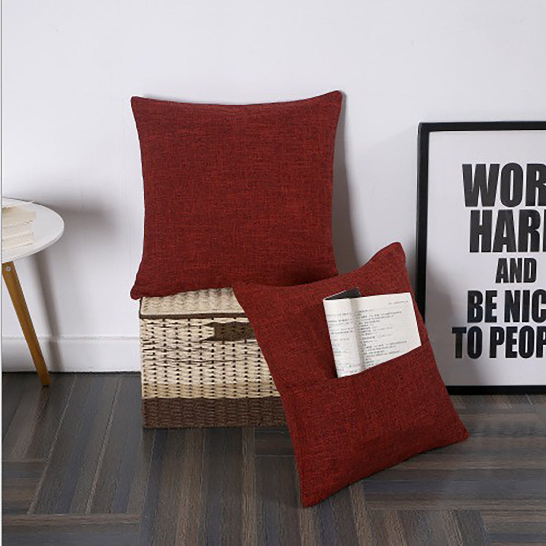 Linen throw pillow cover by fancy & stacy home decor