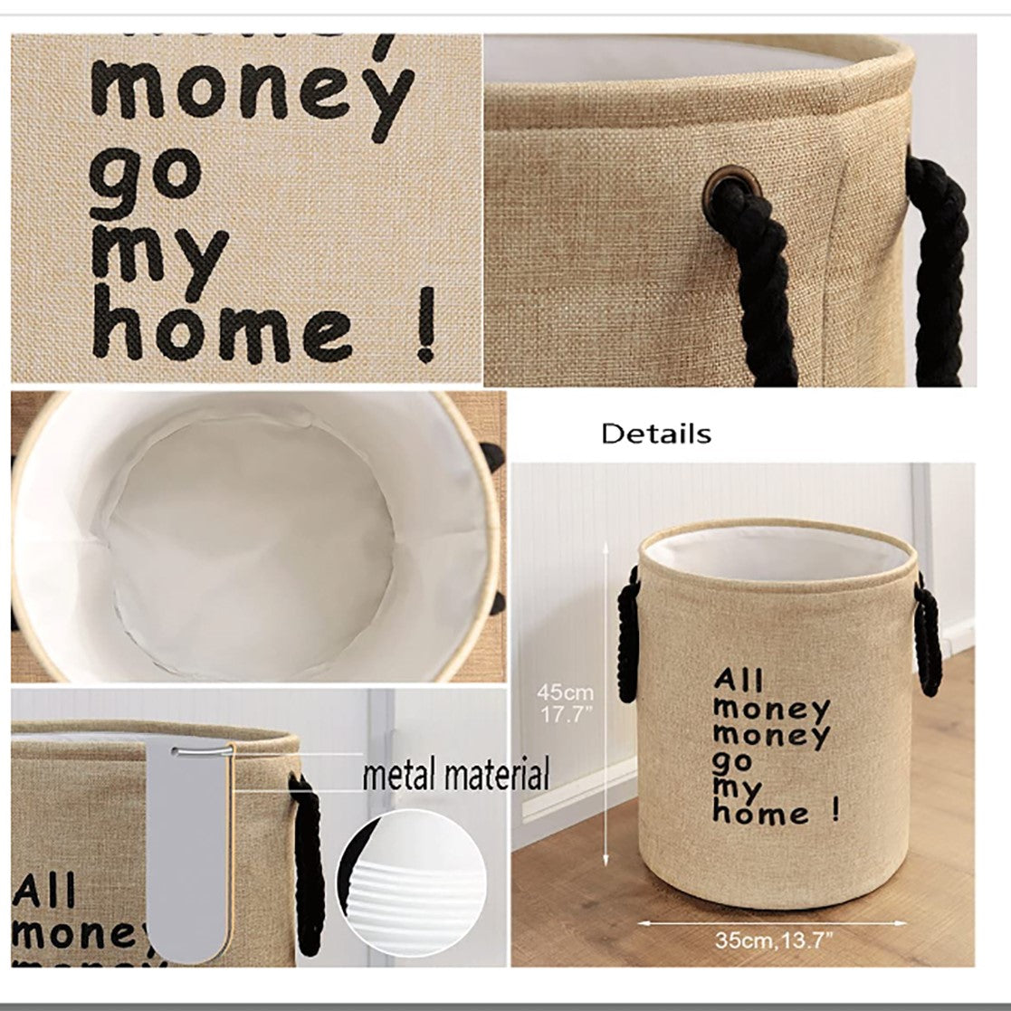 Foldable Laundry Baskets 3 Colors