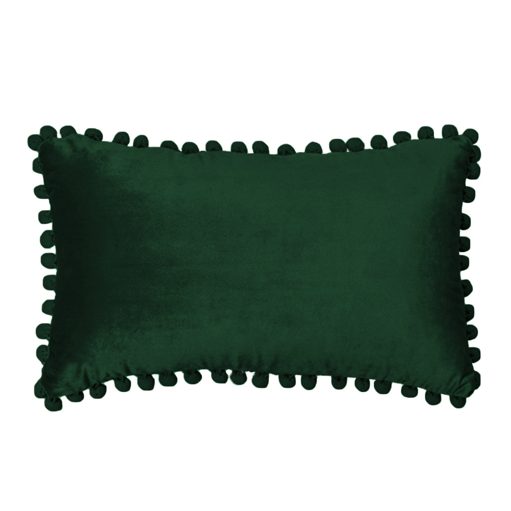 12x20 dark green decorative throw pillow by fancy & stacy