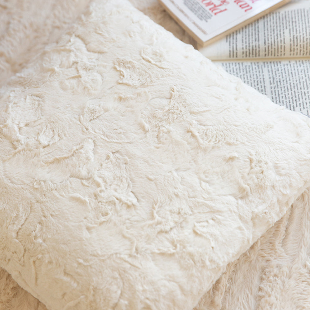 Fur throw pillow cover by fancy & stacy home decor