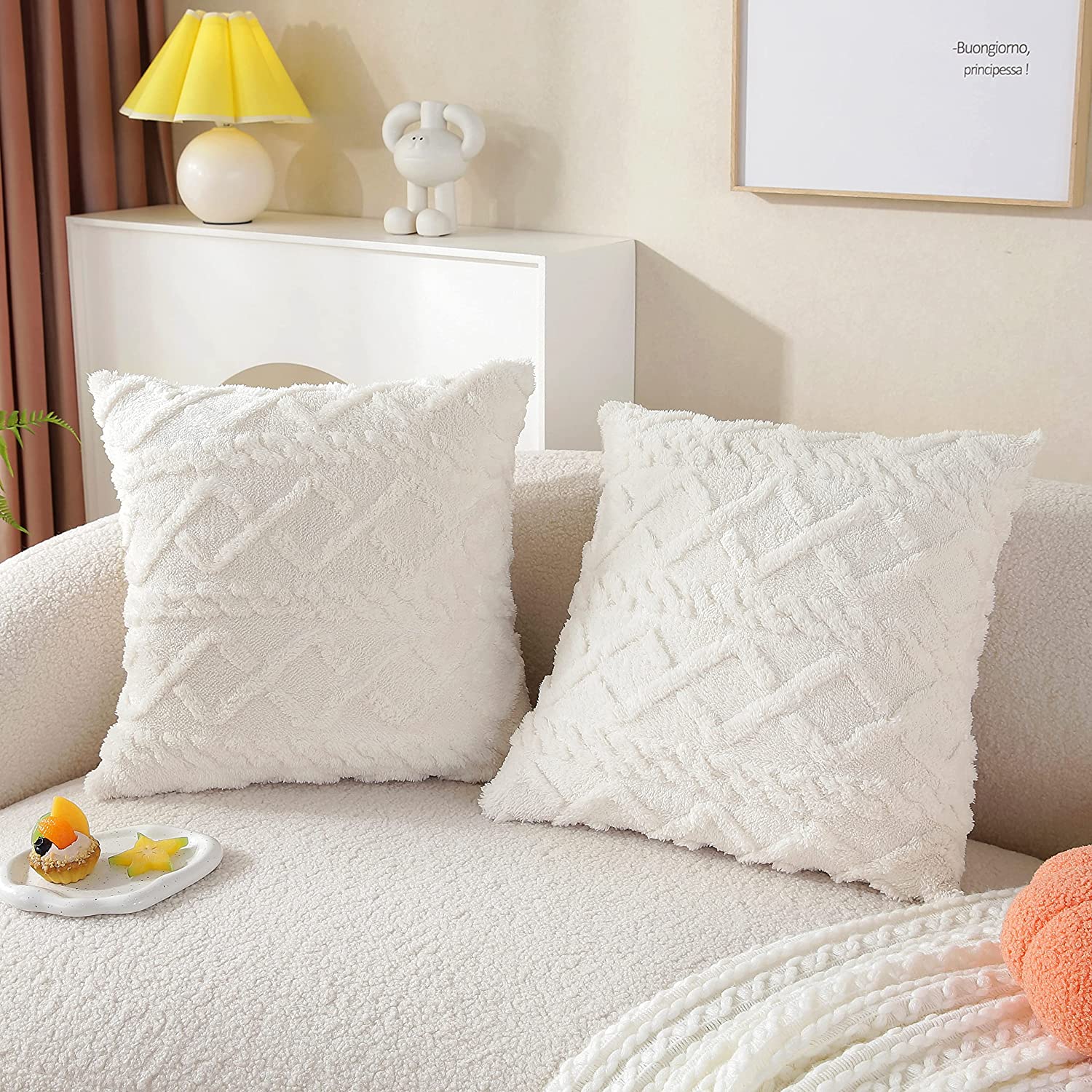 18x18 2-piece pillow cover set by fancy & stacy