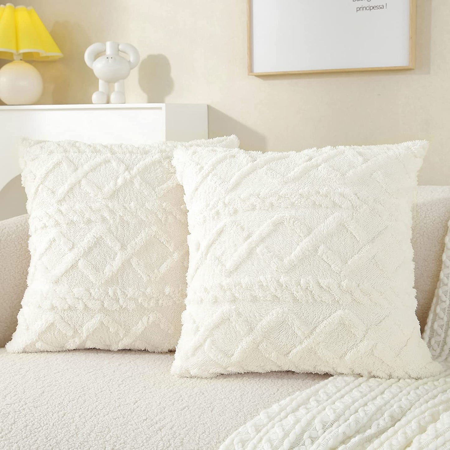 18x18 2-piece pillow cover set by fancy & stacy