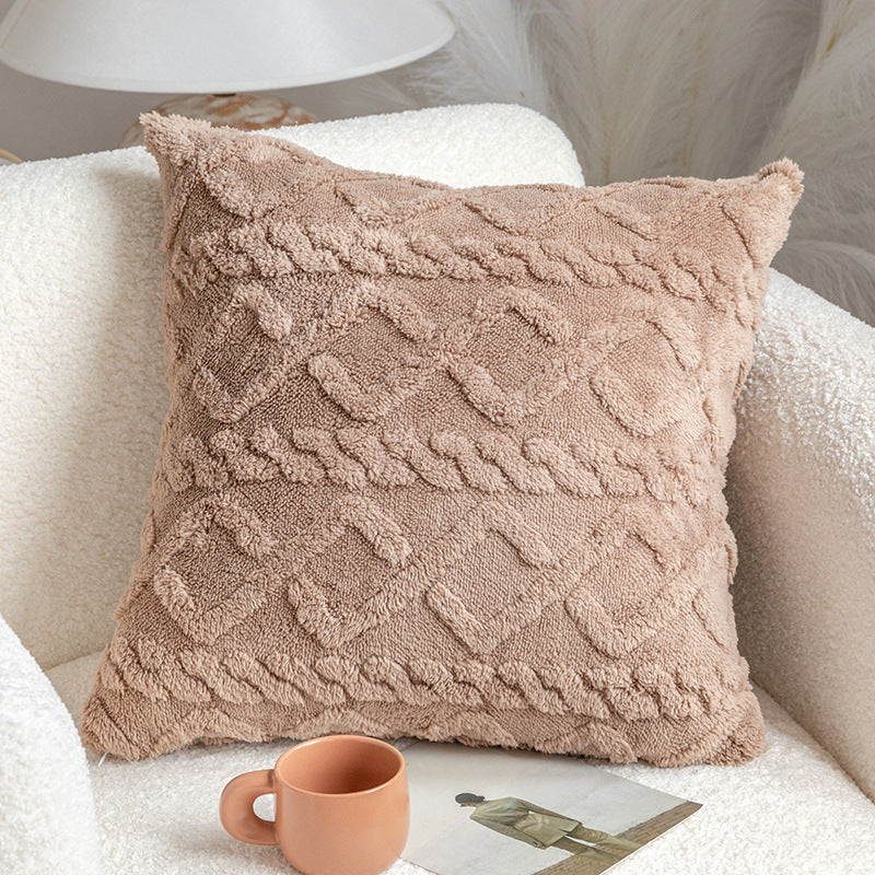 Fur throw pillow cover by fancy & stacy home decor