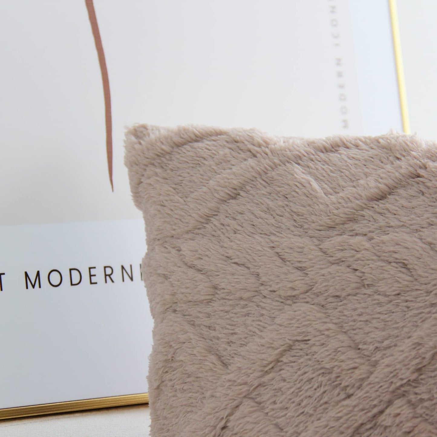 Fur throw pillow cover by fancy & stacy home decor