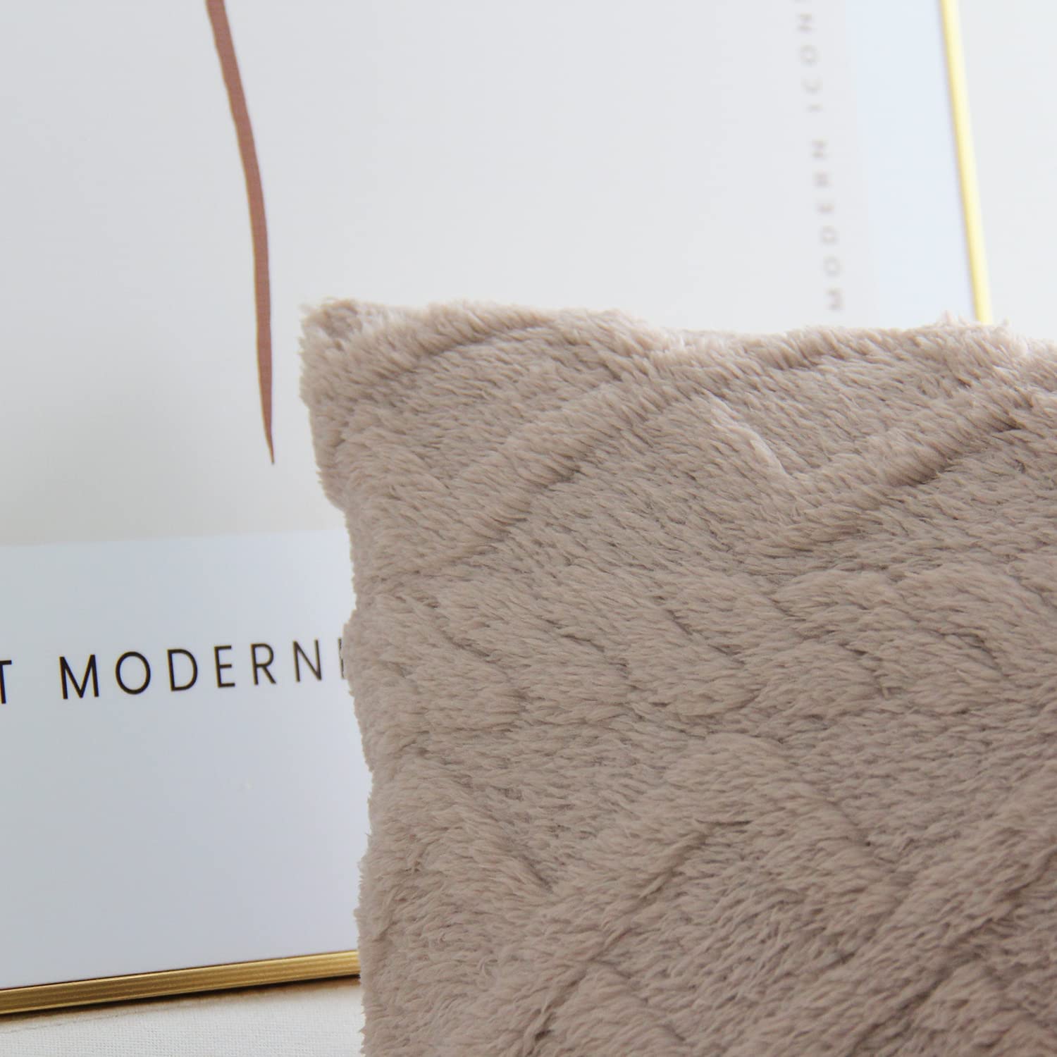 Fur throw pillow cover by fancy & stacy home decor