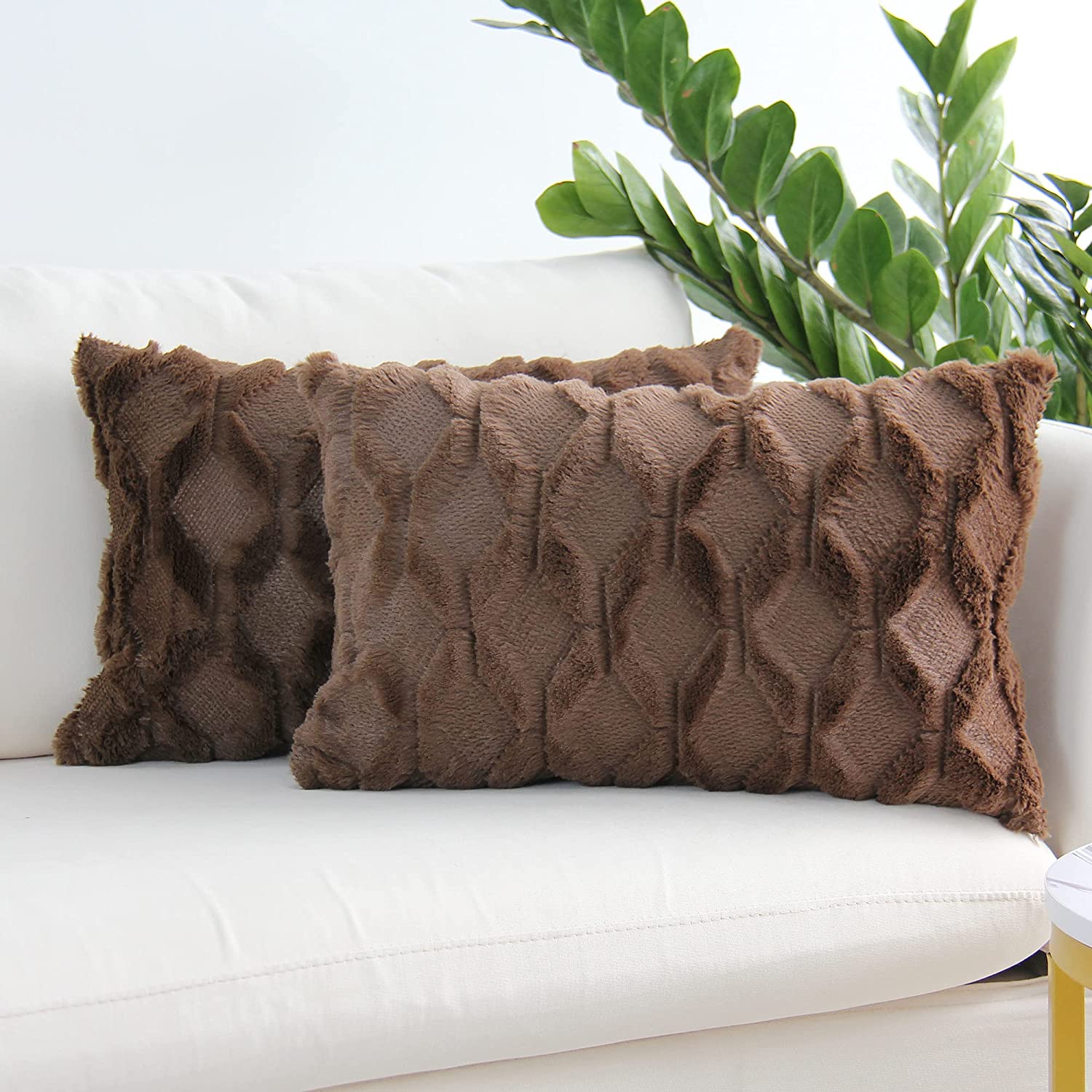 12x20 zt155-1 12''x20'' black (without inserts) 2-piece pillow cover set by fancy & stacy