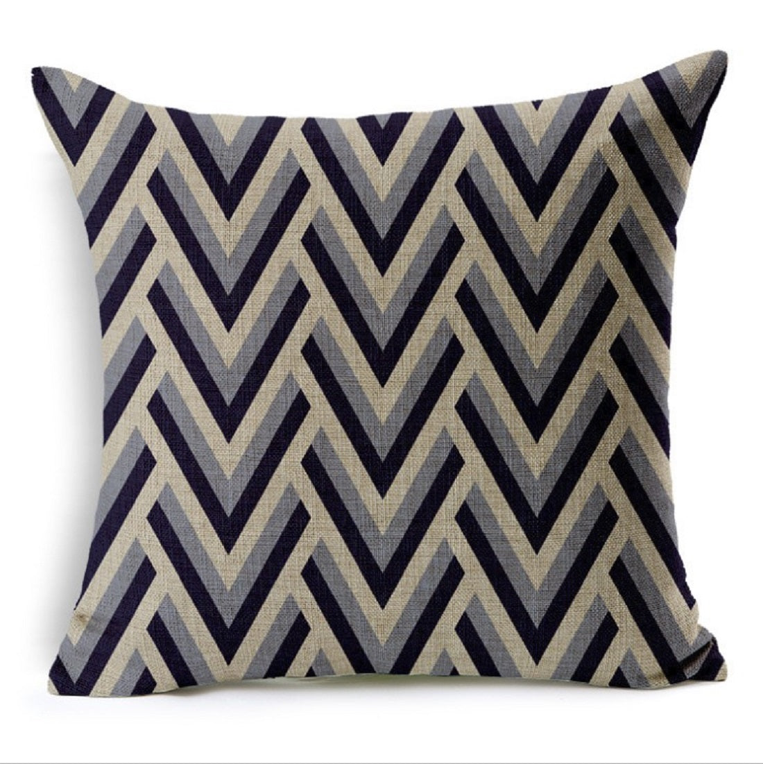 Set of 2 Square Geometric Pattern Throw Pillow (With 450g Inserts) size 18"x18"